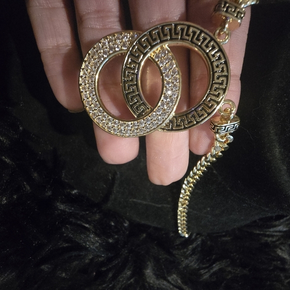 Elegant 21kgp Dubai Jewelry Gold Necklace and Ring Set - Picture 8 of 12